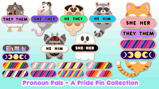 Pronoun Pals - A Pride Pin Collection Now Live on Kickstarter!