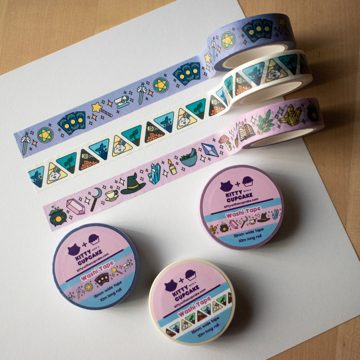 Elemental Washi Tape – Kitty With A Cupcake