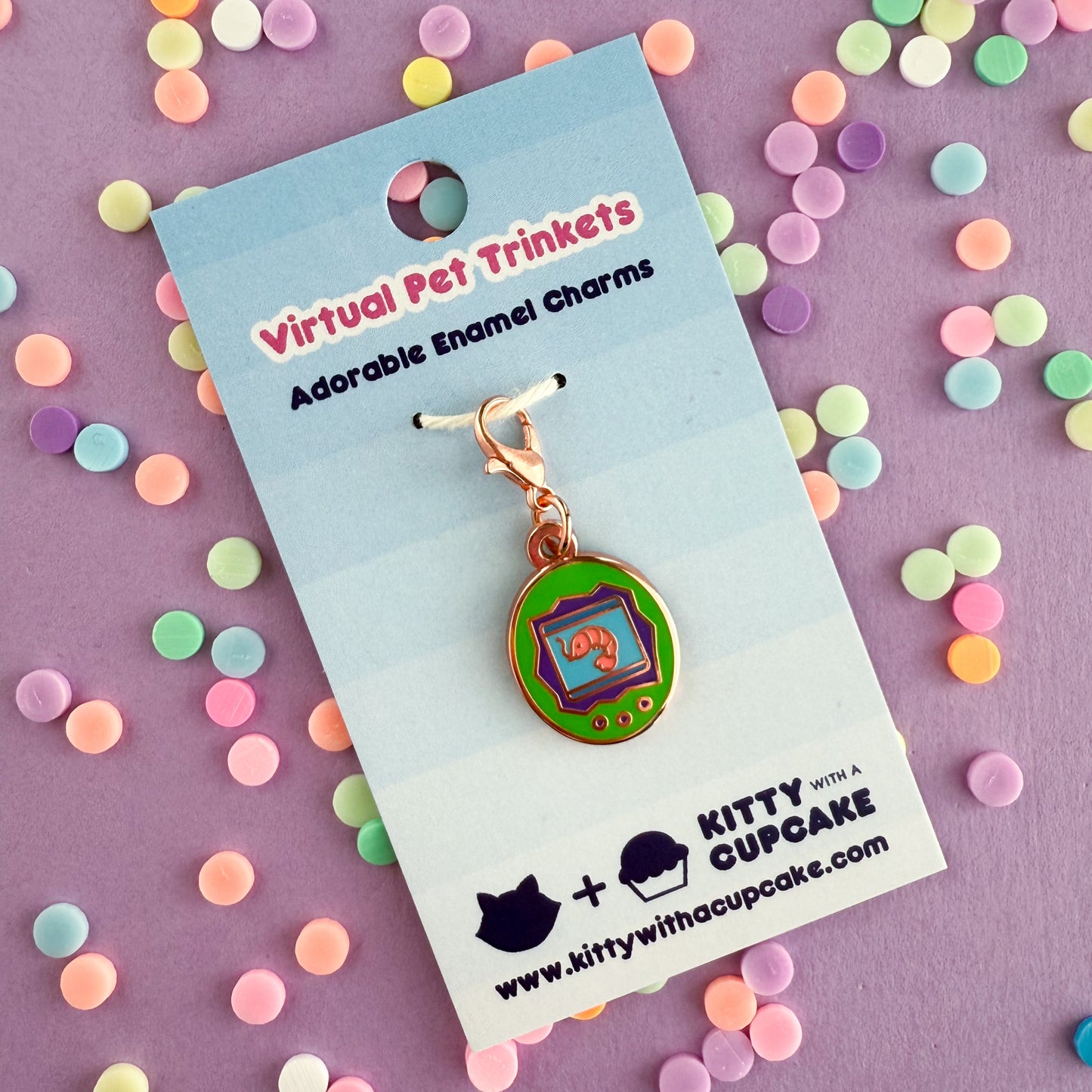Shrimp Virtual Pet Charm