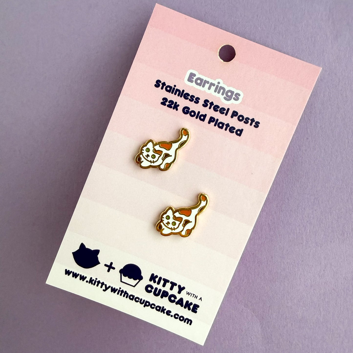 Calico Cat Earrings