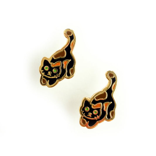 Tortie Cat Earrings