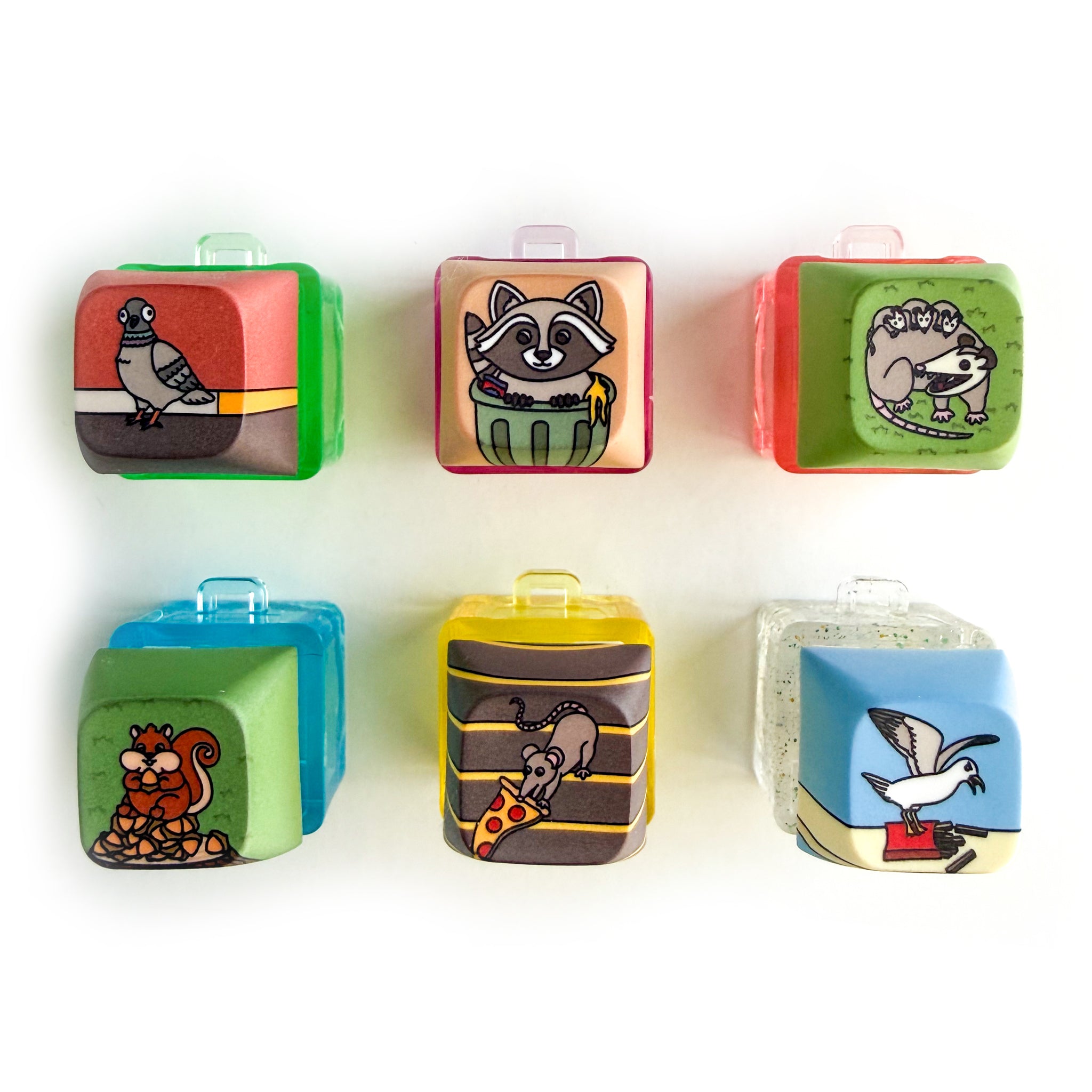 Clicky Critters Fidget Keychain - Full Set of Six – Kitty With A