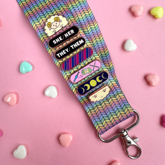 The Pastel Rainbow Knit Lanyard is Here!