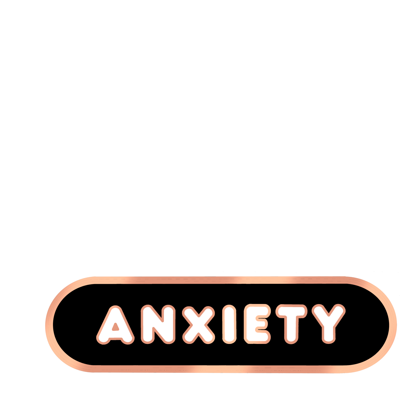 Anxiety Accessibility Plaque Enamel Pin