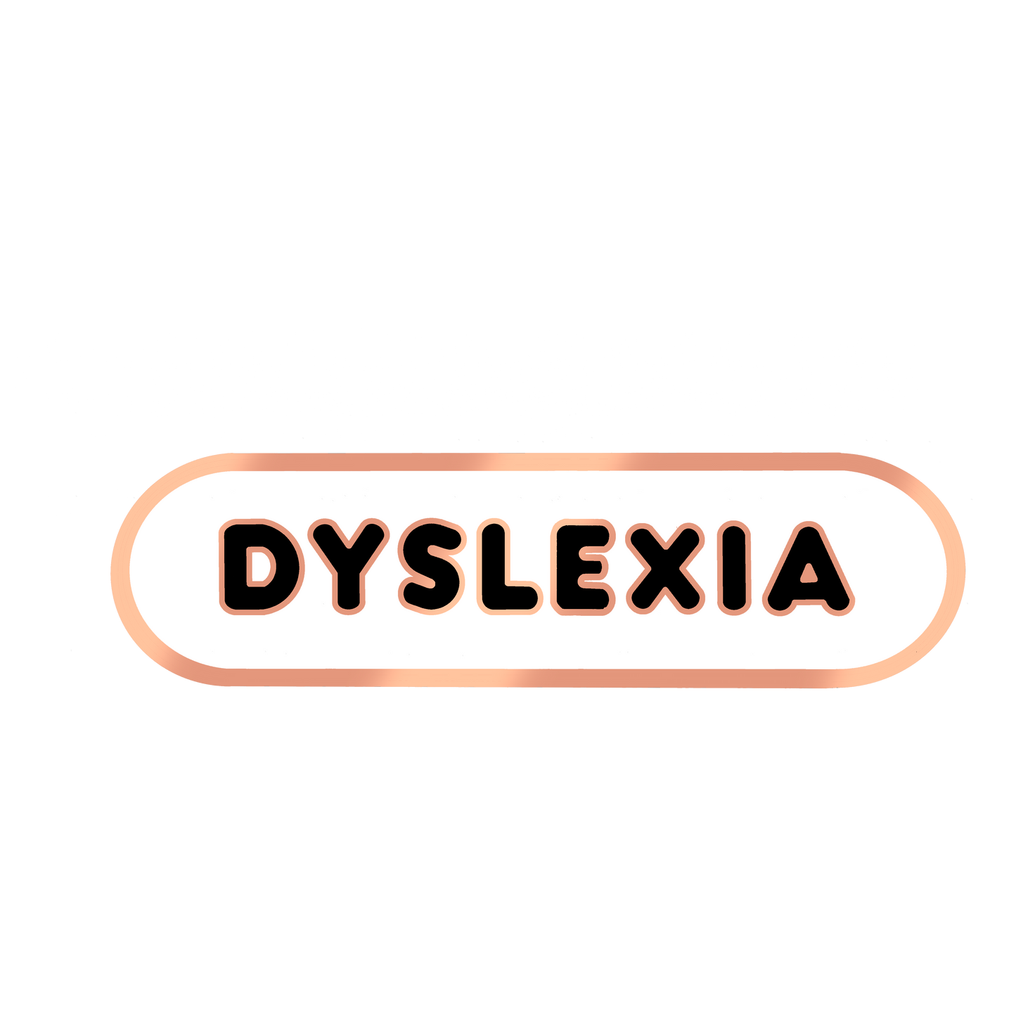 Dyslexia Accessibility Plaque Enamel Pin