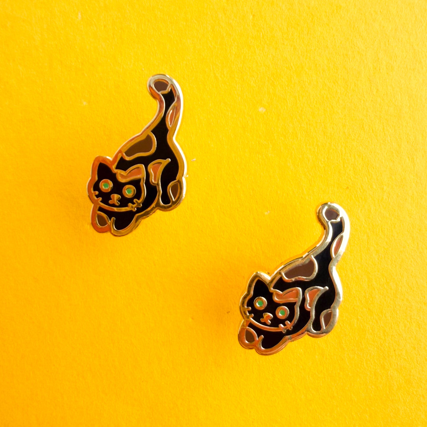 Tortie Cat Earrings