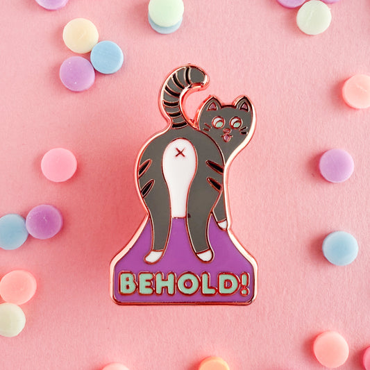 Behold! Cat Enamel Pin