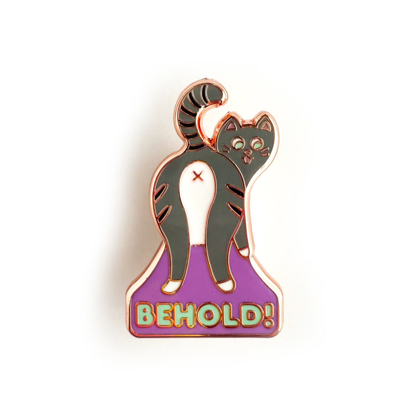 Behold! Cat Enamel Pin