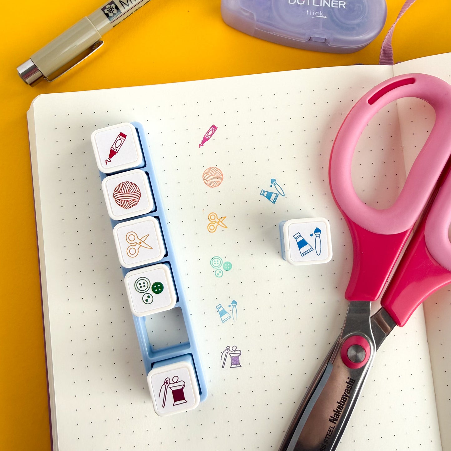 Crafty Push Button Stamp