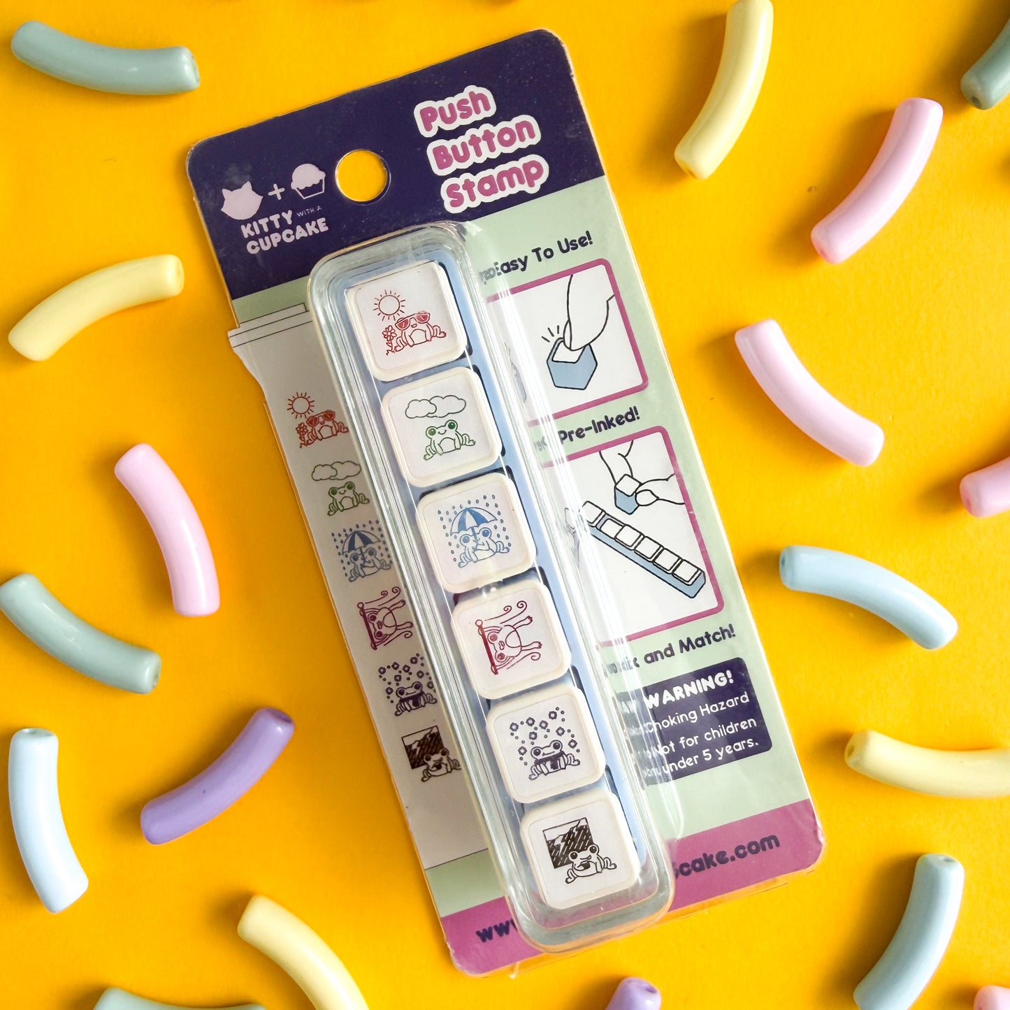 Frog Weather Tracker Push Button Stamp