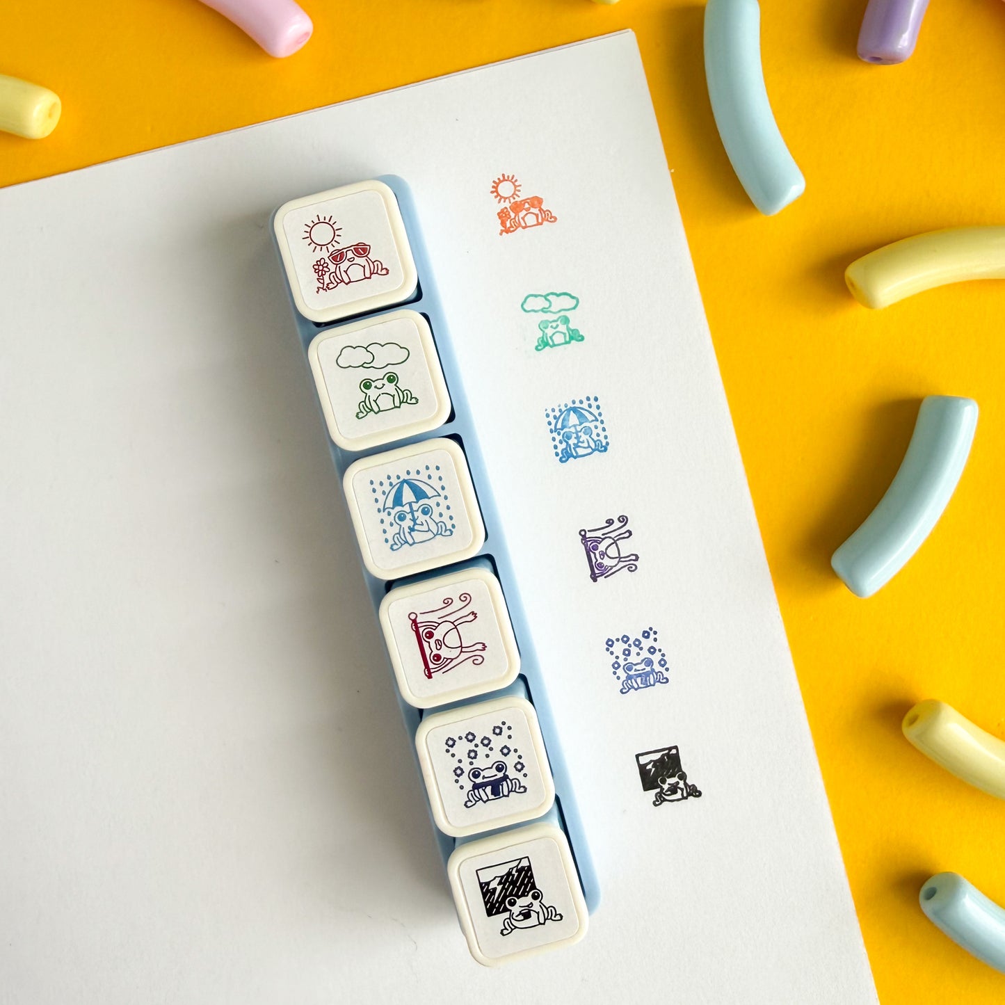 Frog Weather Tracker Push Button Stamp