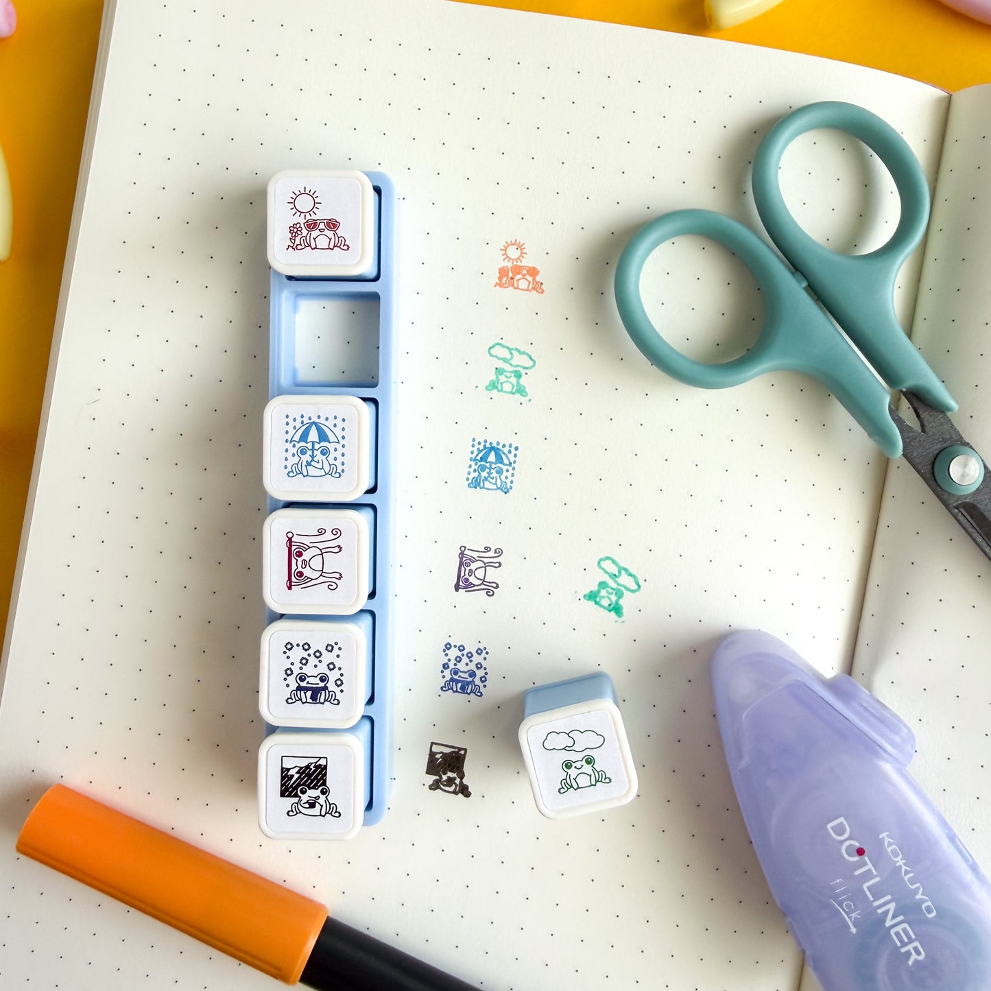 Frog Weather Tracker Push Button Stamp