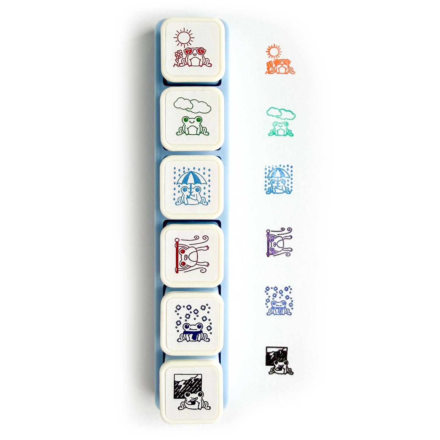 Frog Weather Tracker Push Button Stamp