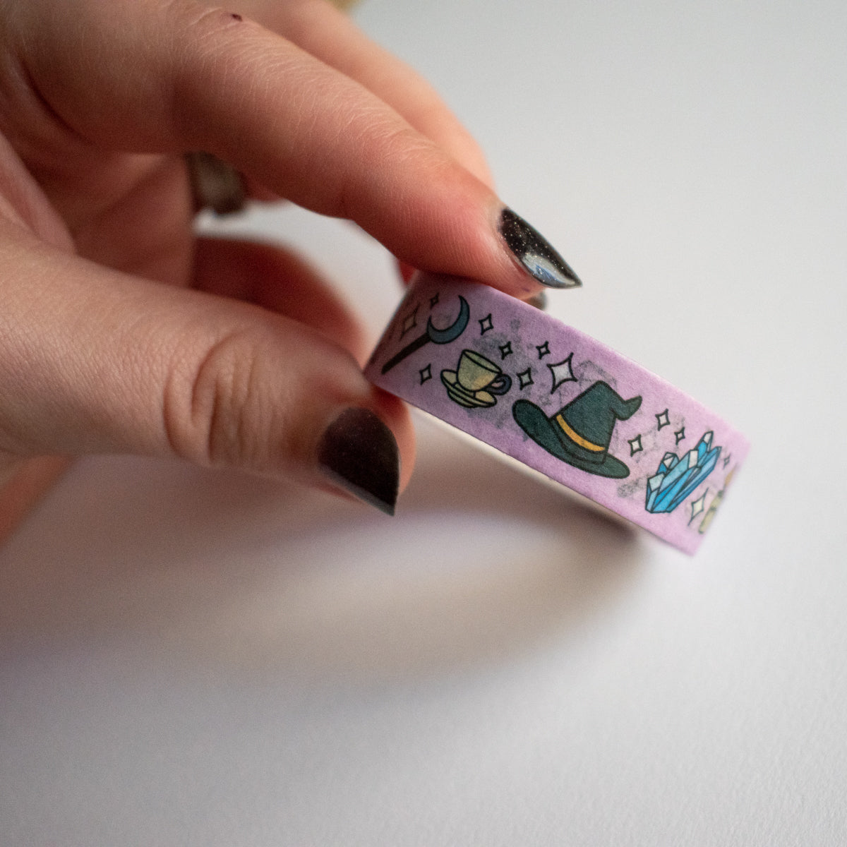 Witchy Washi tape with Holographic Foil - Witch Washi Tape - Witch Art -  Part of the Witchy Vibes collection