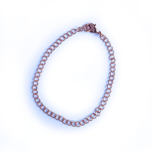 Copper charm bracelet