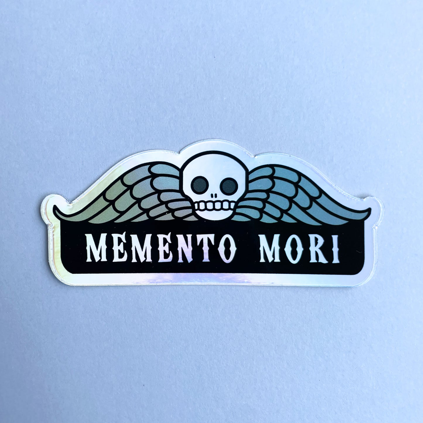 Memento Mori Holographic Sticker